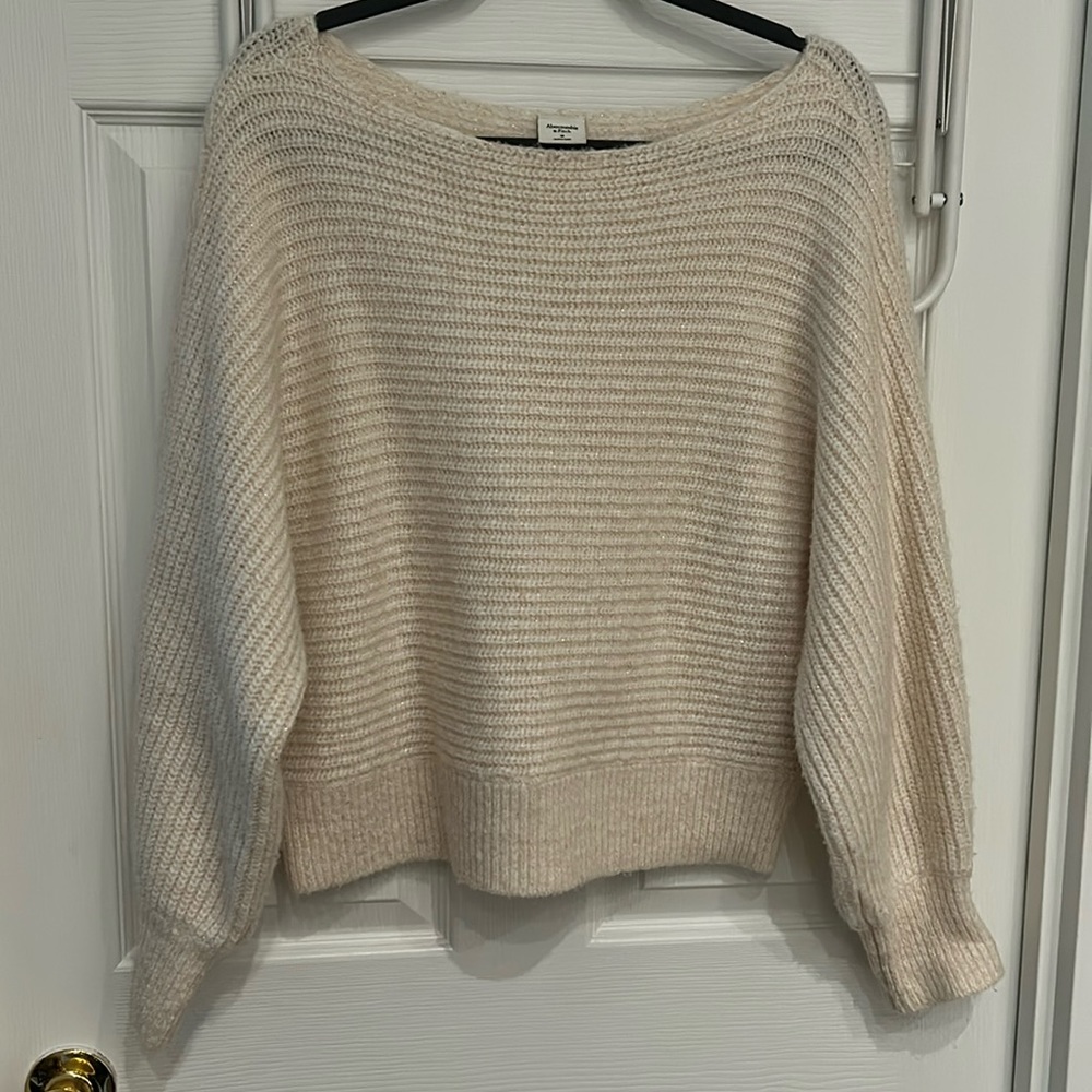 Shimmery boatneck sweater